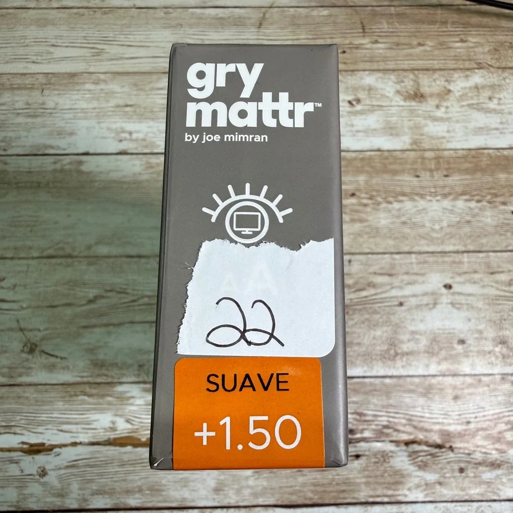 Gry Mattr Reading Glasses Unisex +1.50 Tortoise Suave Blue Light Blocking New